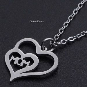 Mom Heart Stainless Steel Necklace